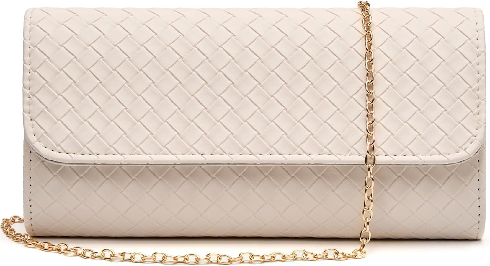 Woven Evening Bag Clutch Purses for Women Fashion PU Leather Crossbody Purse for Wedding Party an... | Amazon (US)