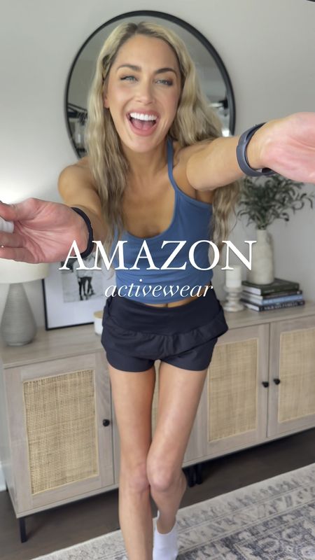 The best Amazon activewear haul! So many great dupes! 

The Razorback tanks are my favorite I love the removable padding too. Fabulous quality. The SKORT is also perfect and has comfortable spandex and a great waistband. 

Wearing a size small in everything (shorts were a medium and way to big, had to clip them)
✨✨

Amazon activewear, lulu dupes, workout clothes, athleisure, summer workout

#LTKActive #LTKFindsUnder50