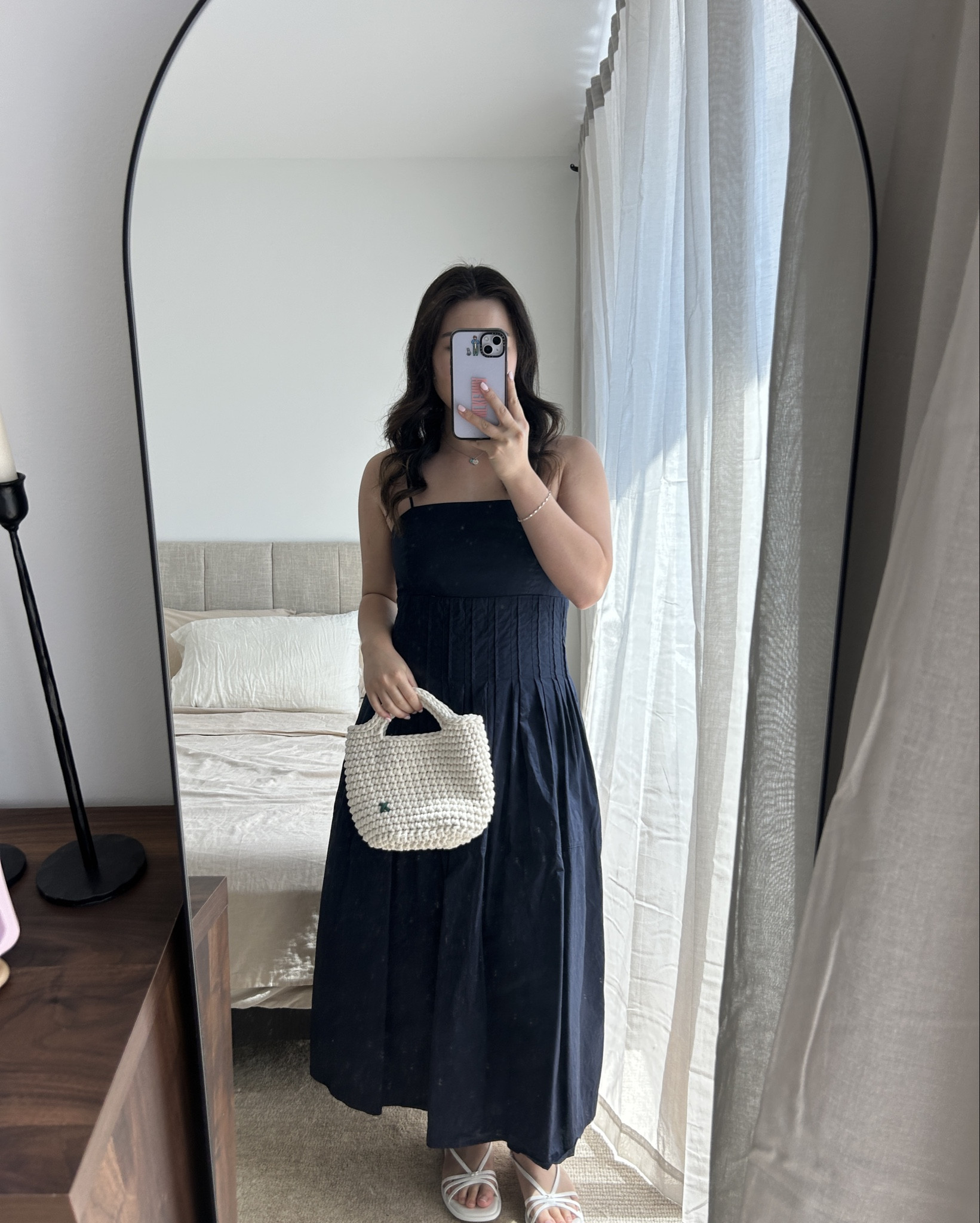 dress isn’t avail in navy anymore but linked in white! 

bag is from @itstenfourteen on tiktok/ig! I love her bags they’re so well crafted and high quality, tell her you came from me if you purchase! :) 

#LTKItBag #LTKFindsUnder100