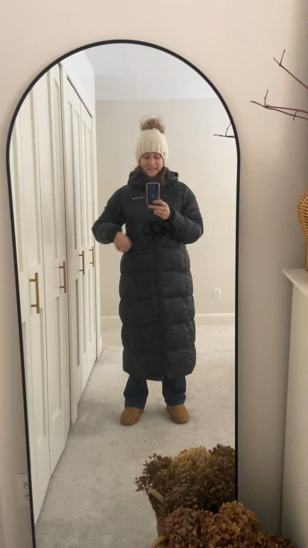 Designer dupe long black puffer coat and Ugg dupe low fleece lined boots by Cushionaire.  

Love these cozy winter finds.  

Womens winter coat.  Cushionaire shoes.  

#LTKmomlife #LTKOver40 #LTKdayinmylife