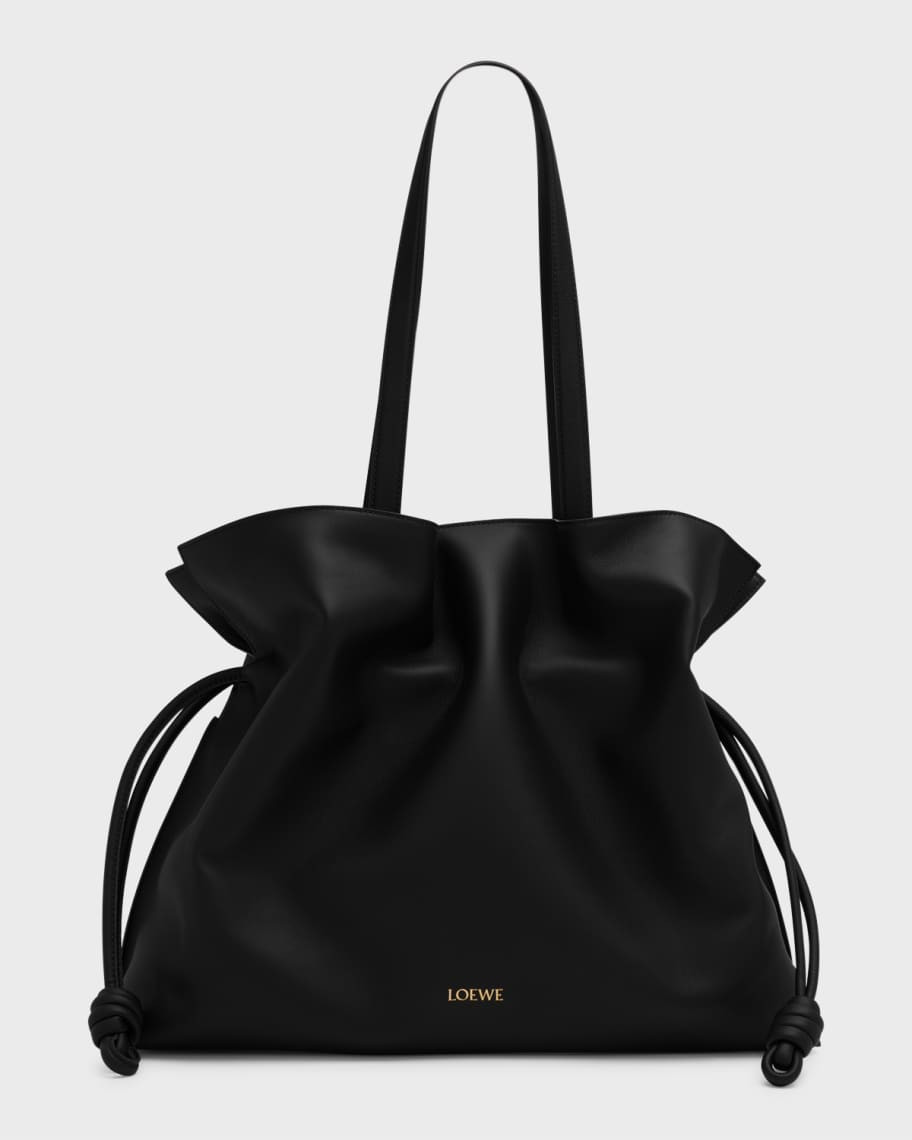 Loewe Flamenco XL Clutch Bag in Napa Leather with Golden Foil Anagram | Neiman Marcus