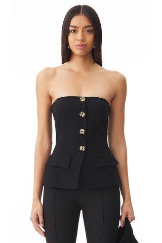 Amanda Uprichard x REVOLVE Kourt Strapless Top in Black from Revolve.com | Revolve Clothing (Global)