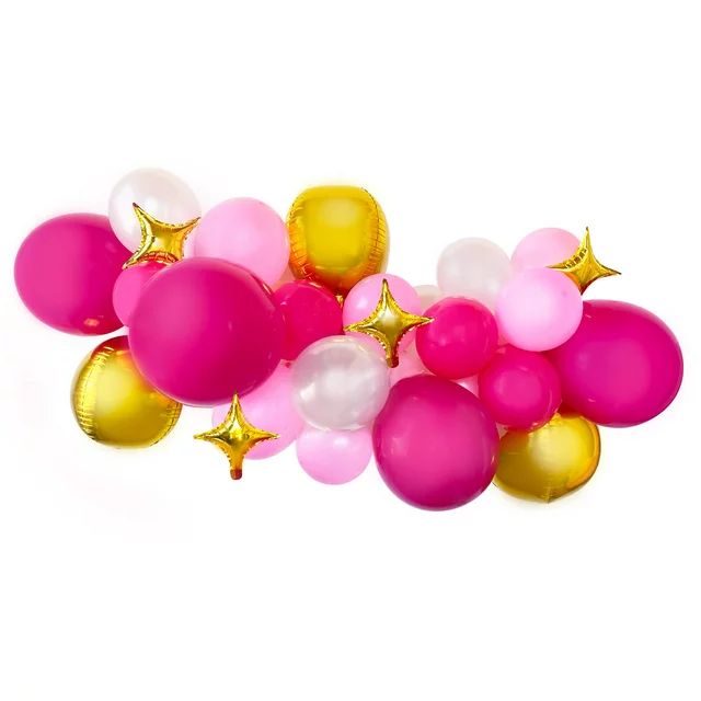 Packed Party 'Think Pink' Jumbo Pink Balloon Garland Kit | Walmart (US)