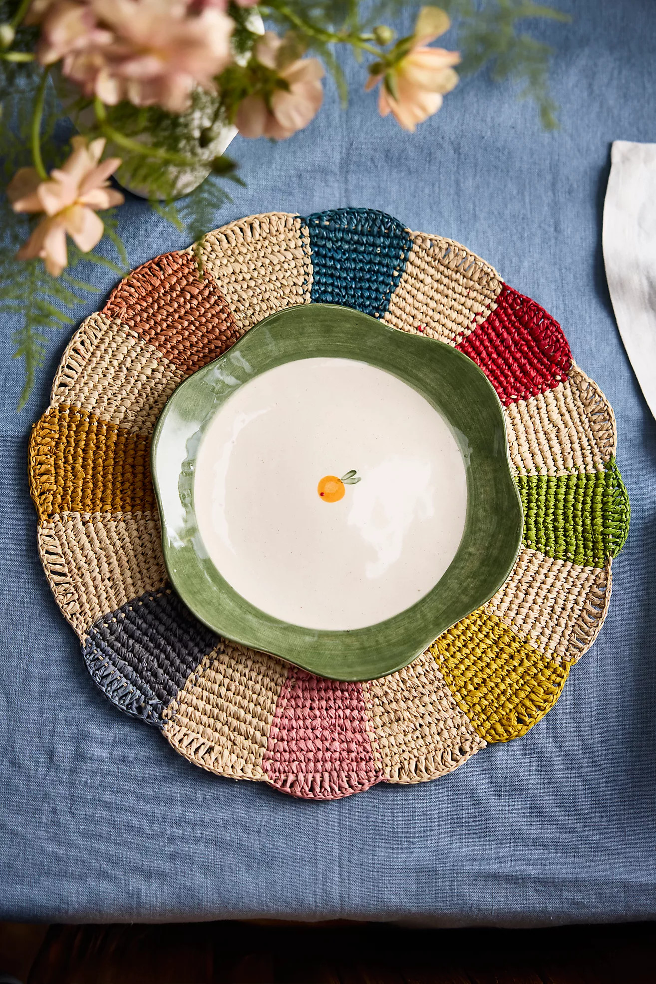 Pinwheel Raffia Placemat | Terrain
