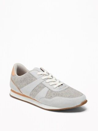 Retro Brushed-Felt Sneakers for Women | Old Navy (US)