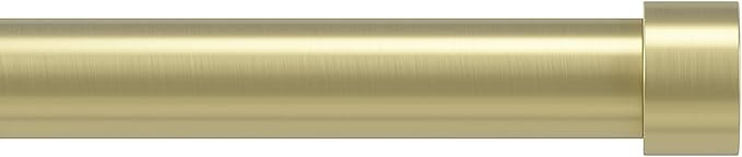 Umbra Cappa Curtain Rod, Includes 2 Matching Finials, Brackets & Hardware, 36 to 66-Inches, Brass | Amazon (US)