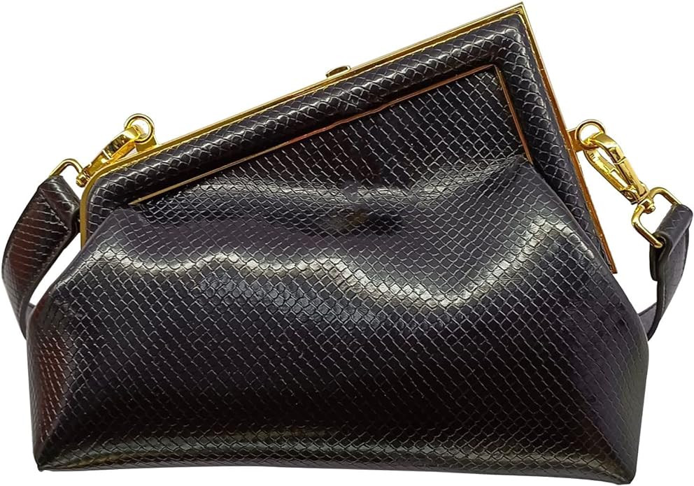 Women Clutch Purse Crossbody Bags,PU Leather Shoulder Bag with Metal Clasp Closure | Amazon (US)