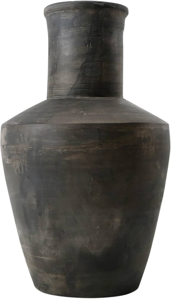 Artissance Lily's Living Earthy Gray Long Neck Pottery Vase, 15 Inch Tall | Amazon (US)