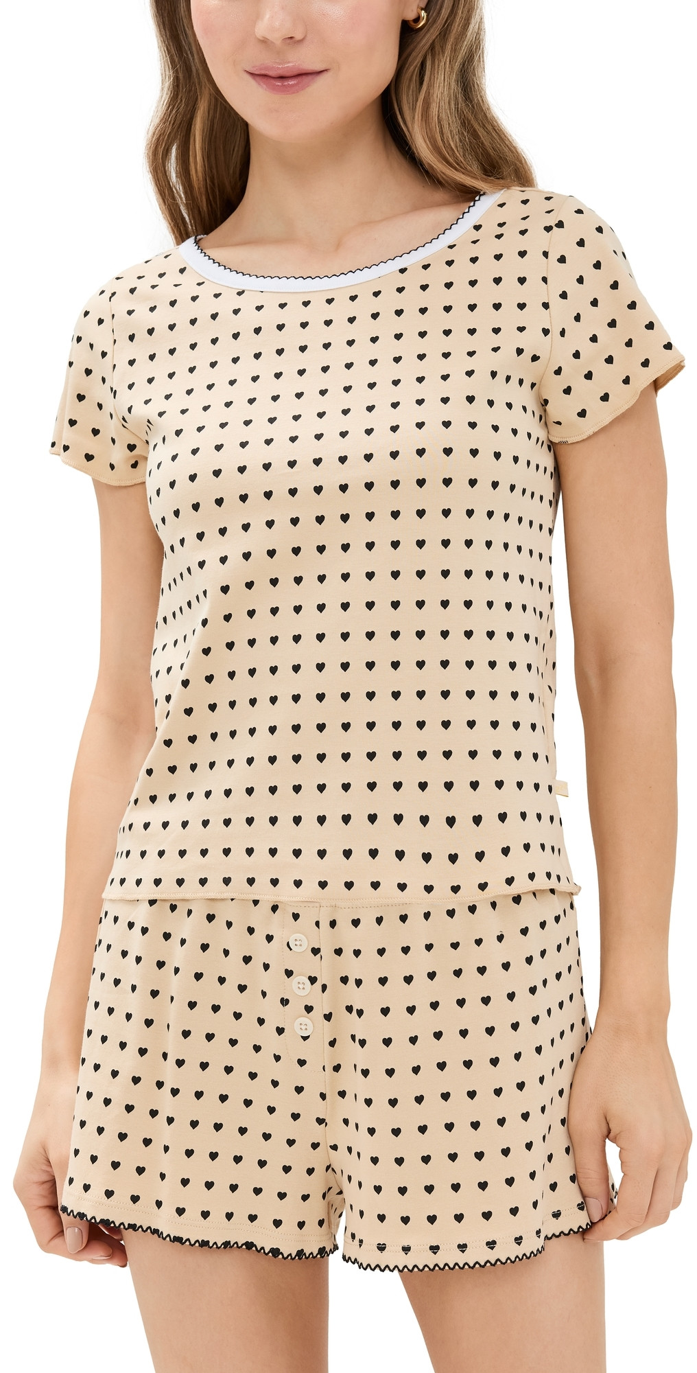 Cozyland by Morgan Lane Short Suzie PJ Set Latte P | Shopbop