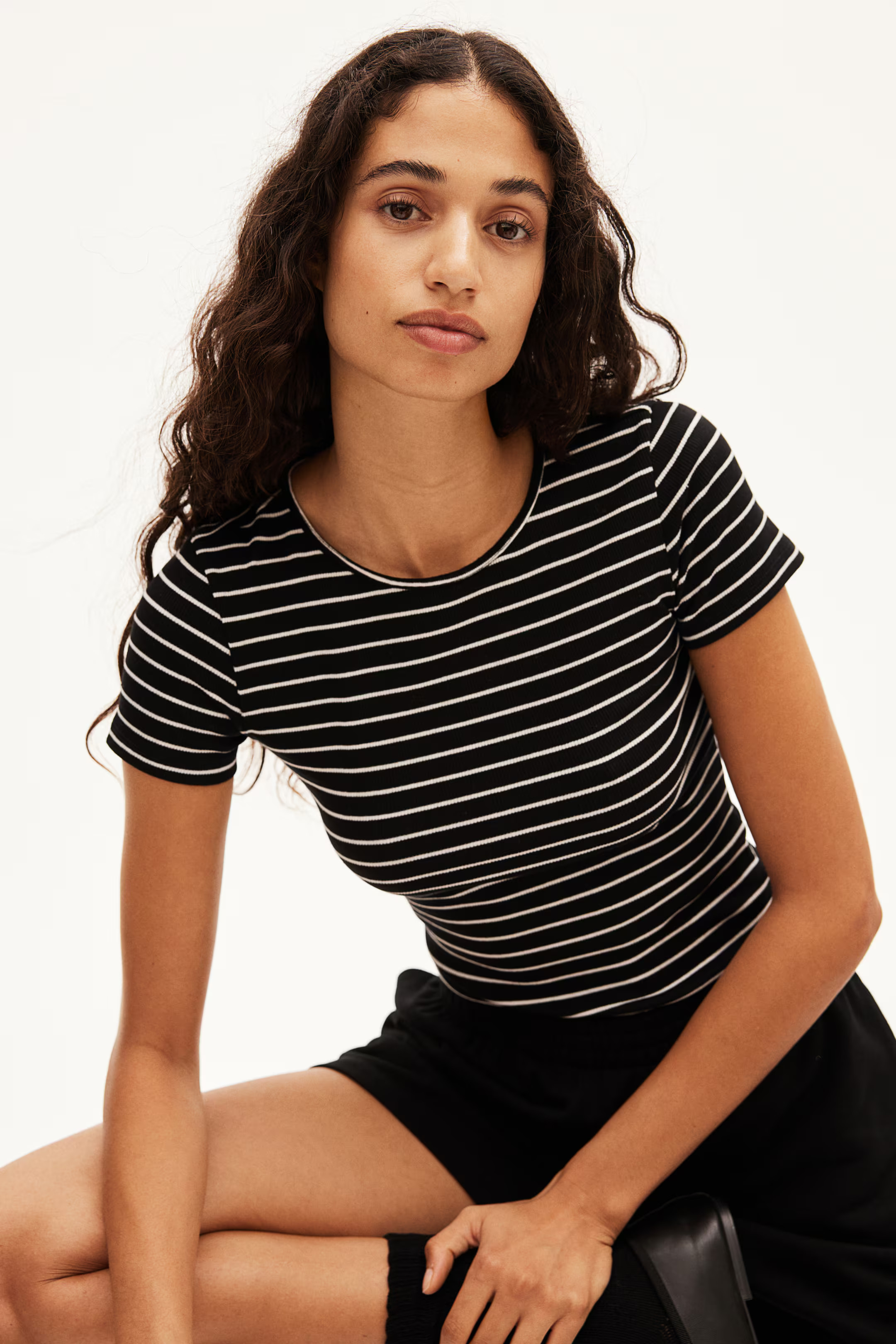 Ribbed T-shirt | H&M (US + CA)