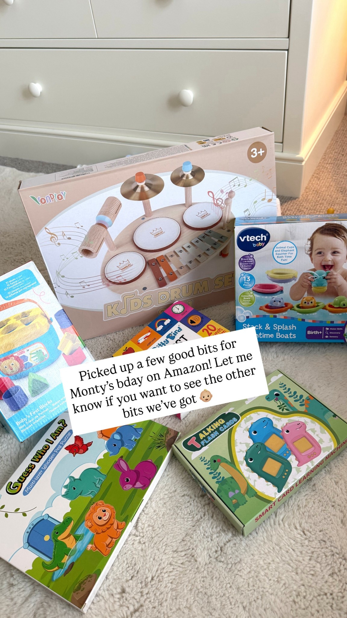 Baby toys for our boys first bday 🤍

#LTKkids #LTKbaby #LTKfamily