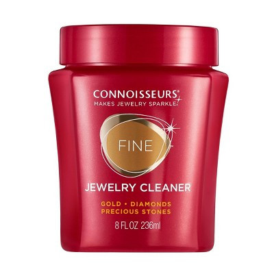 Connoisseurs Precious Jewelry Cleaner: Liquid Solution with Cleaning Brush & Dipping Basket for Gold Surfaces, 8 fl oz | Target