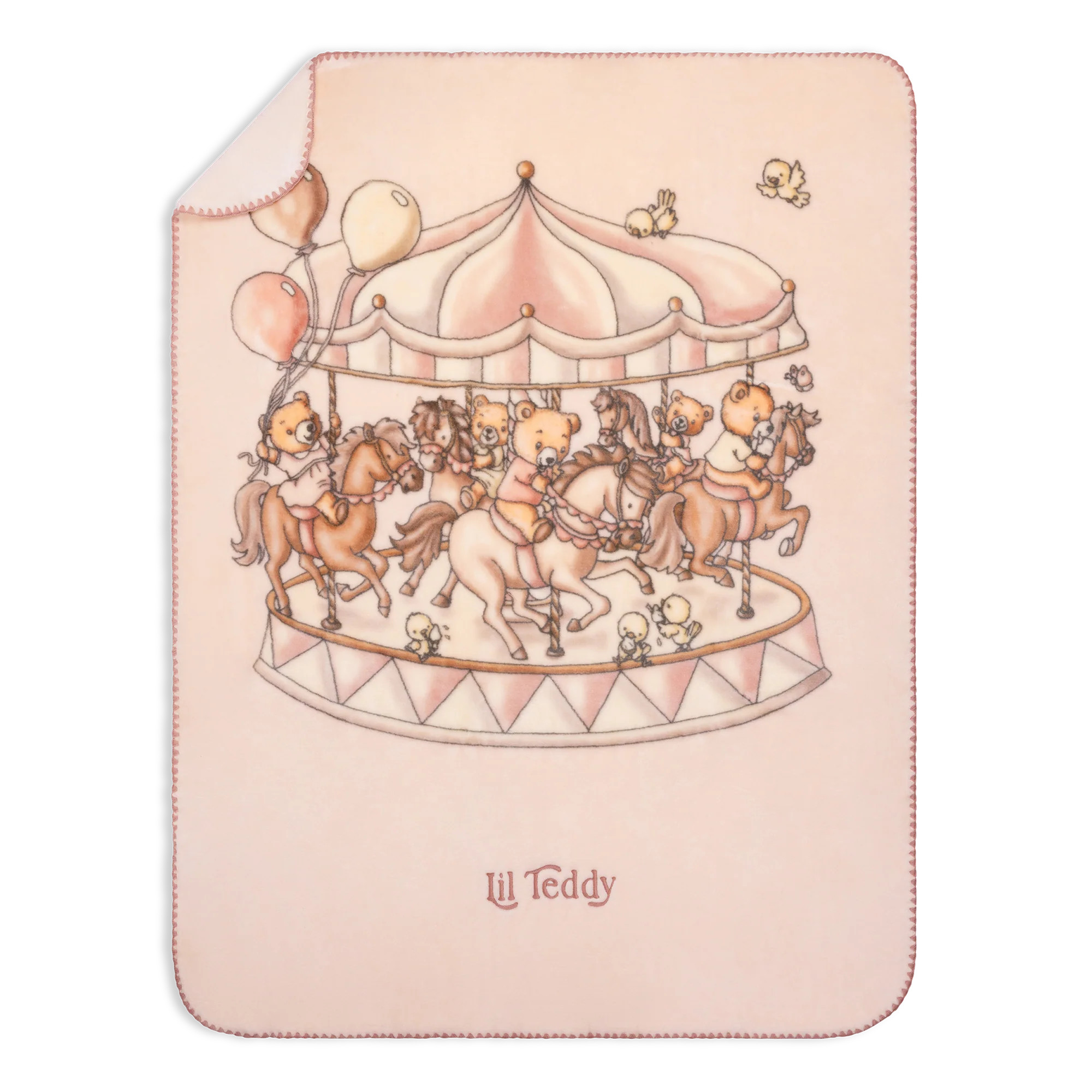 Bigger Teddy’s Merry Go Snuggle Sugary Pink | Lil Teddy (US)