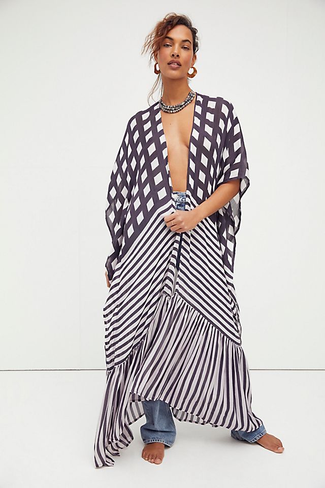 Kenna Ruffle Kimono | Free People (Global - UK&FR Excluded)