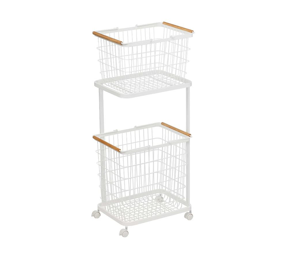 Tosca Laundry Basket & Wagon Set | Pottery Barn (US)