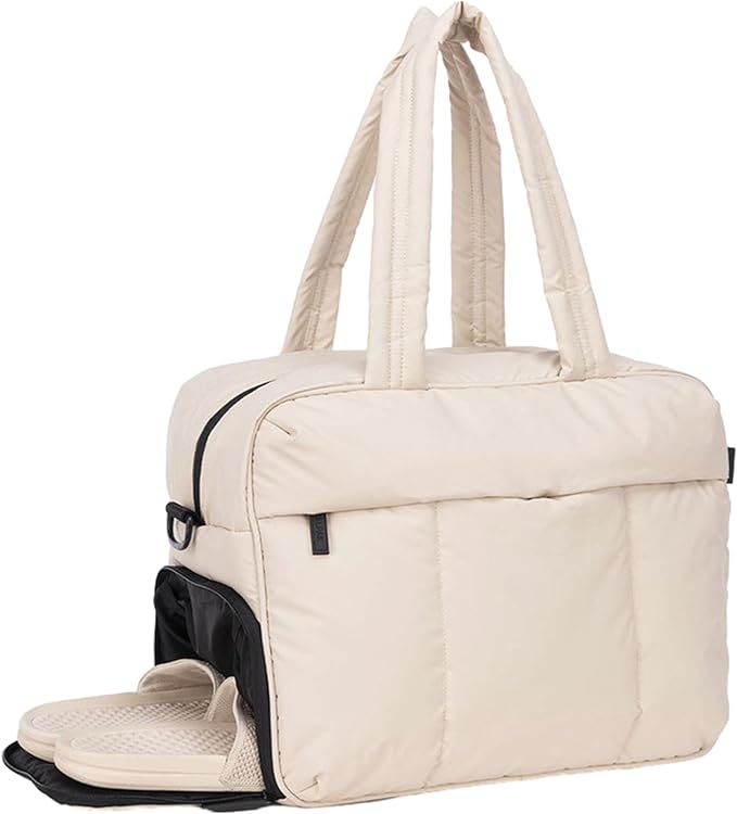 YUNPLAN Travel Duffel Bag for Women Large Puffer Tote Gym Bag Weekender Overnight Bags for Women ... | Amazon (US)