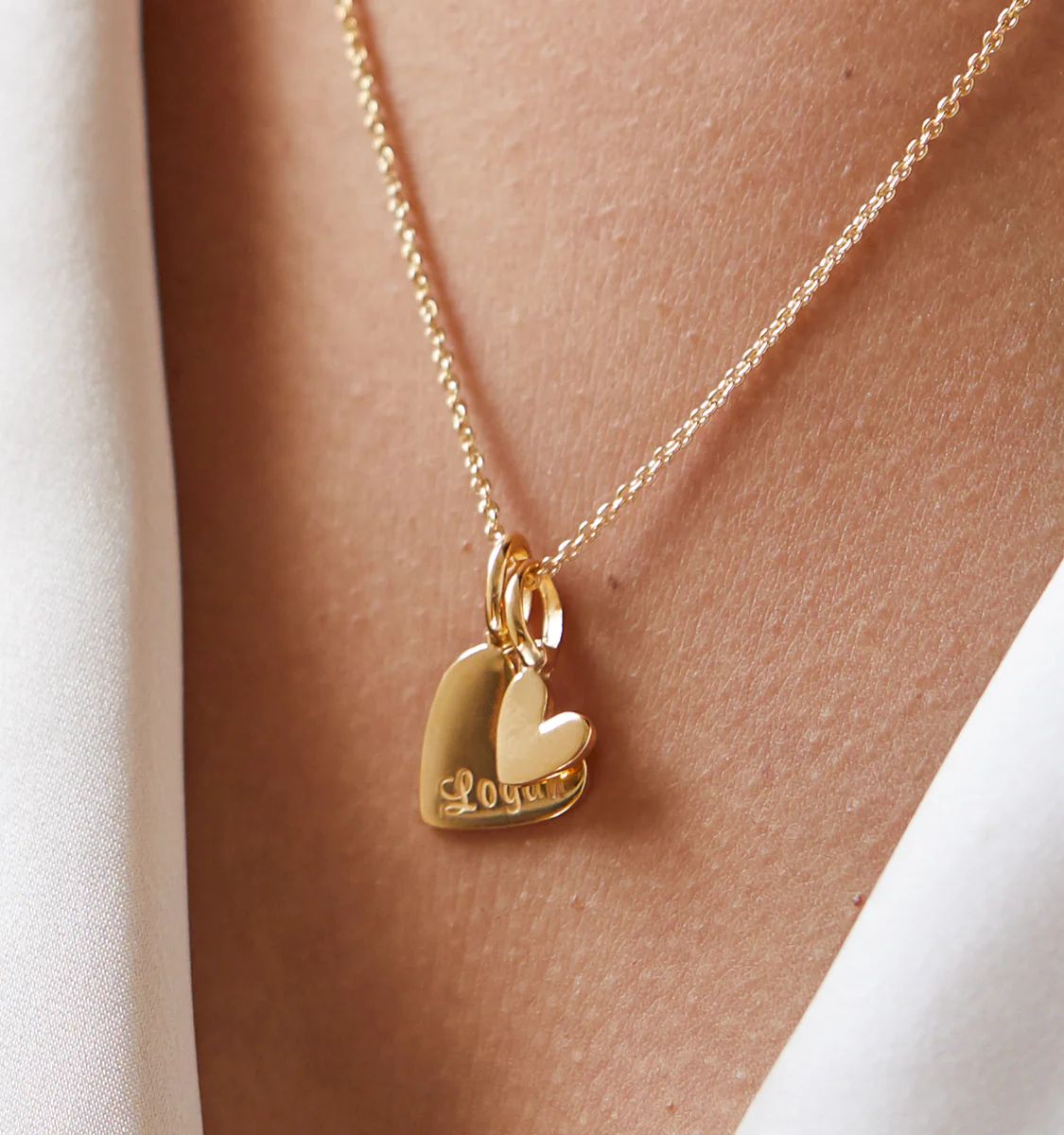 Double Heart Necklace | Rellery