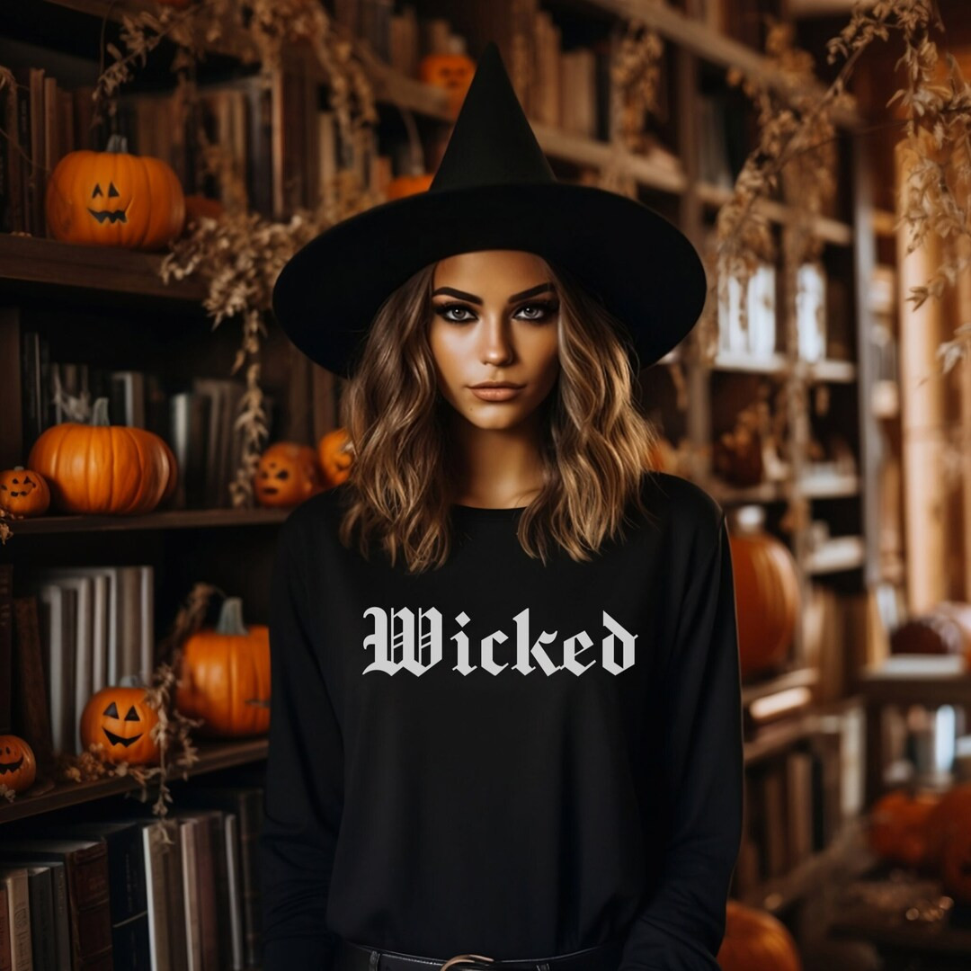 Wicked Sweatshirt, Halloween Shirt, Witch Shirt, Fall Shirt, Halloween Costume, Halloween Sweatsh... | Etsy (US)