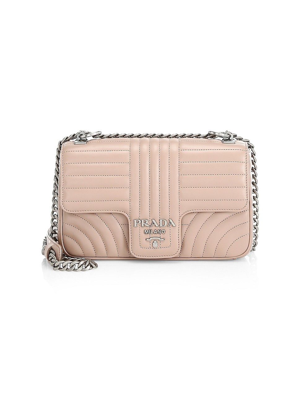 Prada Women's Medium Diagramme Leather Shoulder Bag - Cipria | Saks Fifth Avenue
