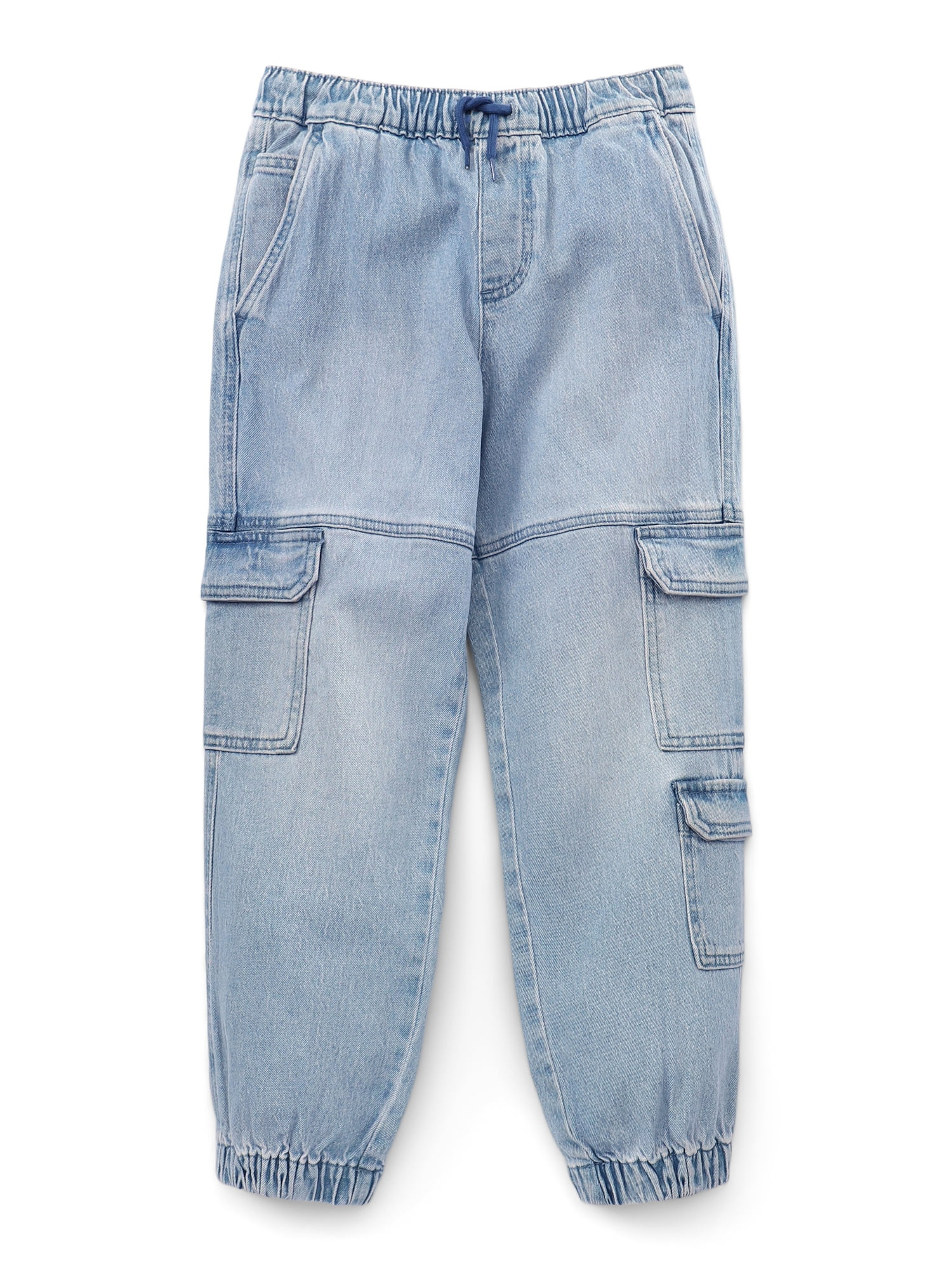 Weekend Academy Boys Denim Cargo Jogger Pants, Sizes 4-18 | Walmart (US)