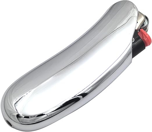 Heavy Curved Lighter Case Cover Holder Sleeve Pouches Metal Ergonomic Design for BIC Full Size Li... | Amazon (US)