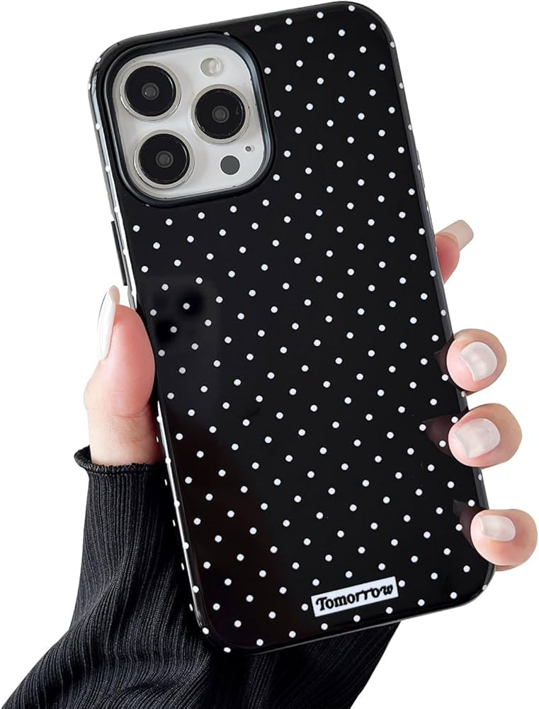 Compatible with iPhone 15 Case, Simple Cute Aesthetic Polka Dot Pattern with Shockproof Soft TPU ... | Amazon (US)