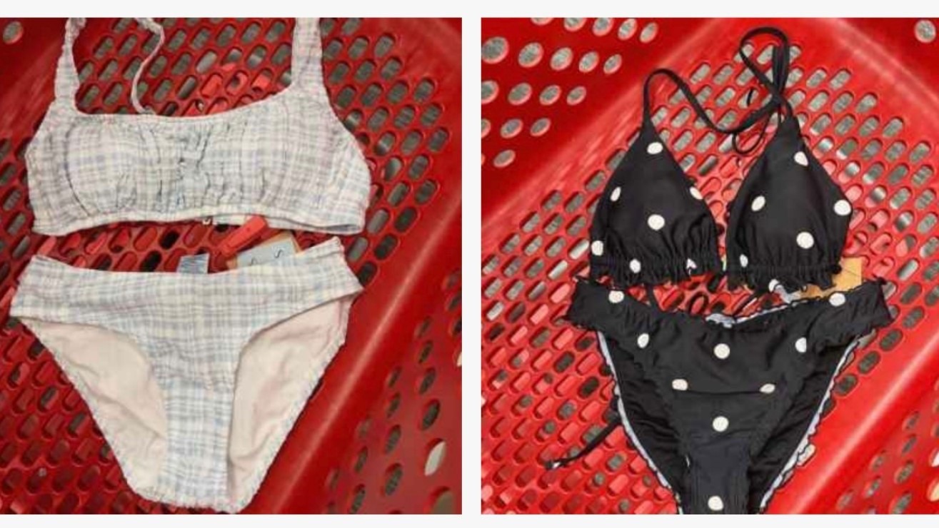 Swimsuits BOGO 50% off @Target 👙
Swimwear
One piece swimsuit 
Two piece bathing suit
Target BOGO 50%
