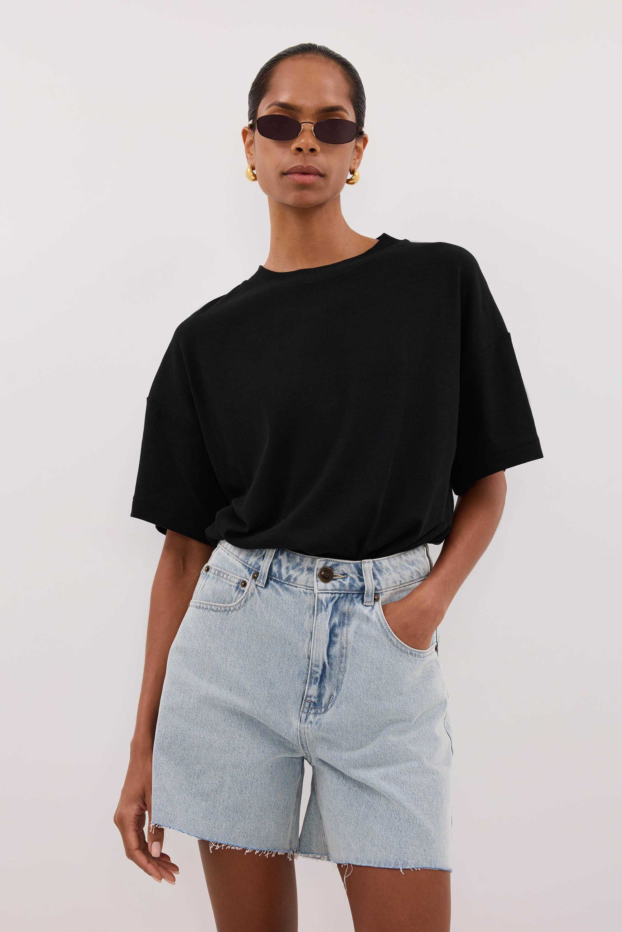 MARLEY LIGHT RINSE DENIM SHORT | DISSH