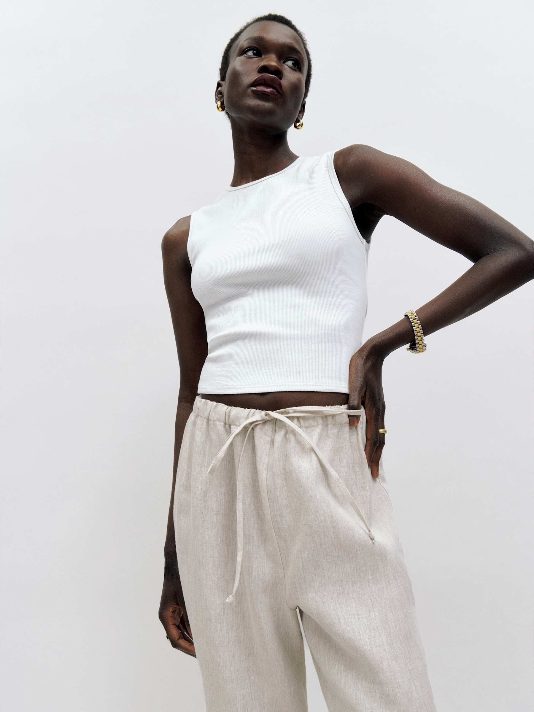 Olina Linen Pant | Reformation (Global)