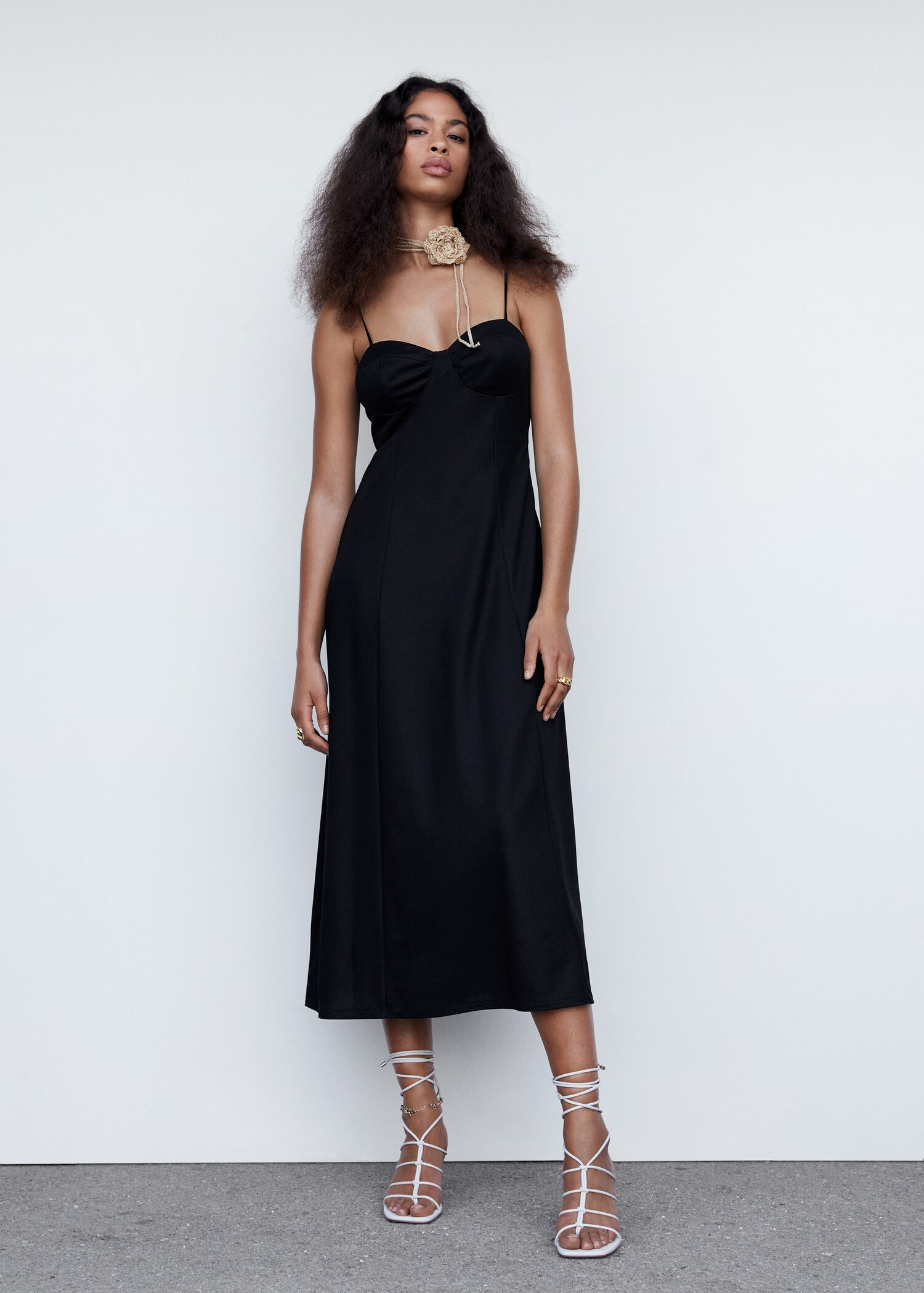 Flared corset dress - Woman | MANGO USA | MANGO (US)