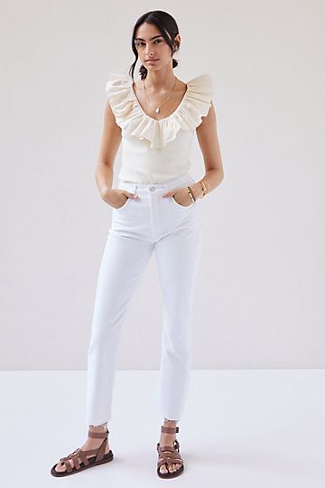 AGOLDE Ultra High-Rise Straight Jeans | Anthropologie (US)