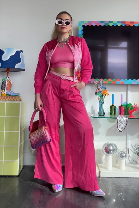 Similar Pink Satin Trousers, Original Purchased from Misspap & Purse is Charles and Keith
 

#LTKstyletip