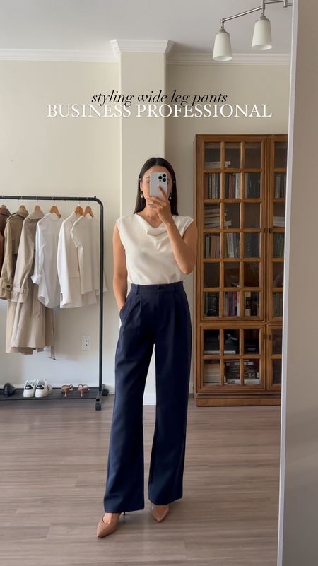 Styling wide leg pants by category: business professional / business casual, smart, casual, casual, and dressy

Abercrombie pants tts 25 standard 
Everlane pants 00 - 25% off 
Madewell jeans - old, linked to similar style on sale 

#LTKWorkwear #LTKSaleAlert