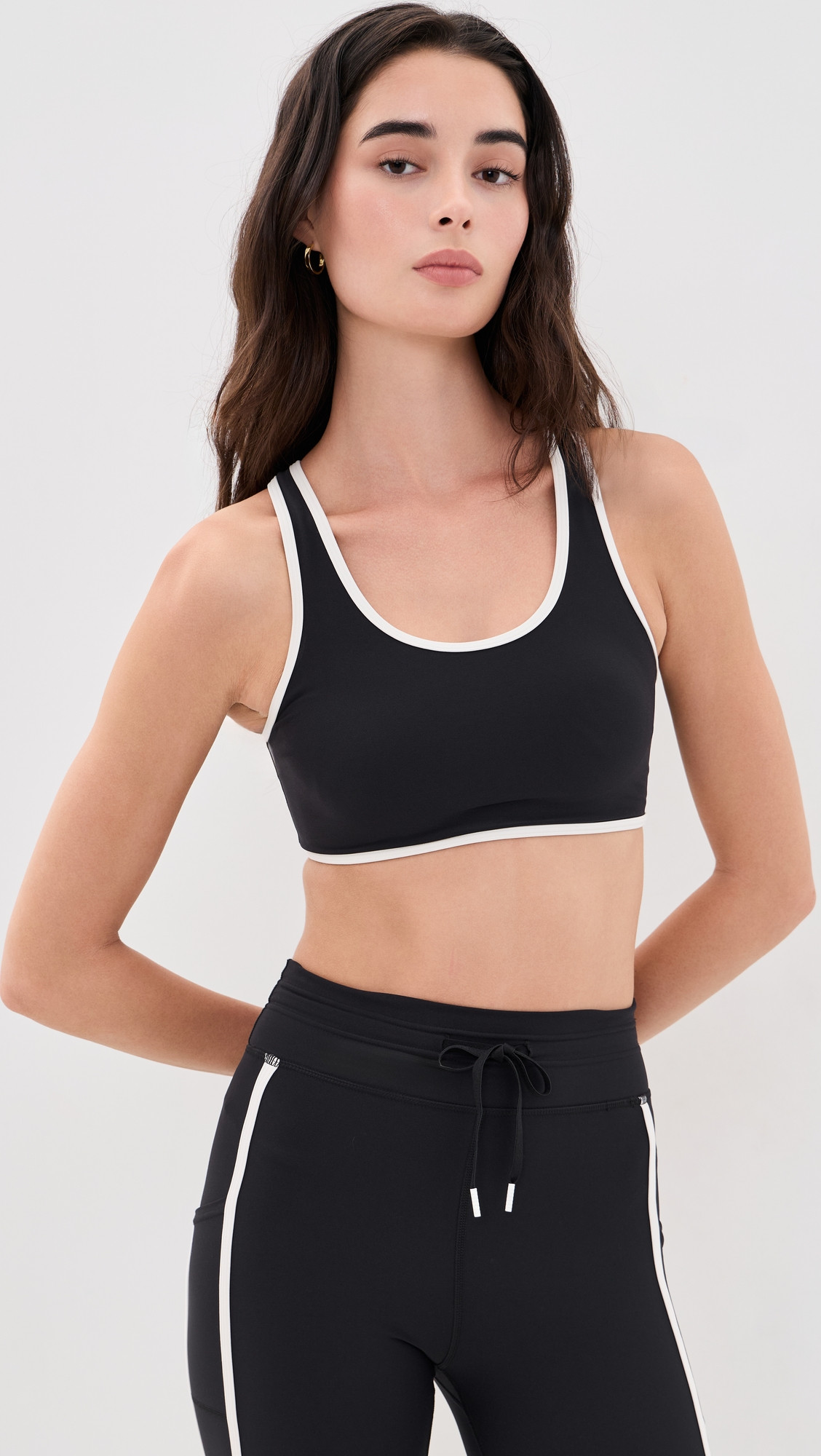 The Upside Sol Jade Racerback Bra Black L | Shopbop