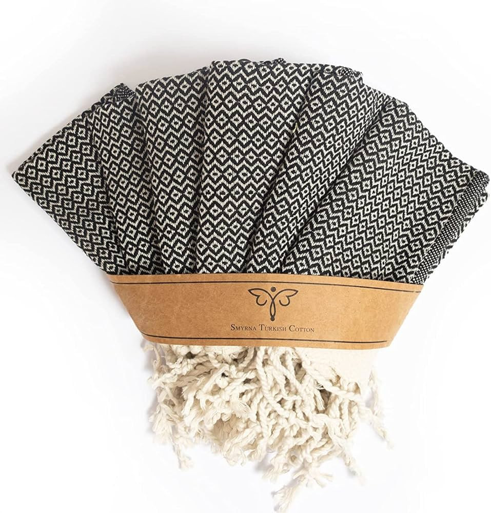 SMYRNA TURKISH COTTON Wash Cloths Pack of 6 | 12"x12" | Versatile Bath Towels for Bathroom, Hotel... | Amazon (US)