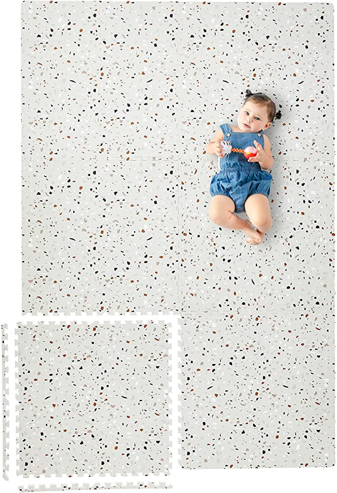 Yay Mats Stylish Extra Large Baby Play Mat. Soft, Thick, Non-Toxic Foam Covers 6 ft x 4 ft. Expan... | Amazon (US)