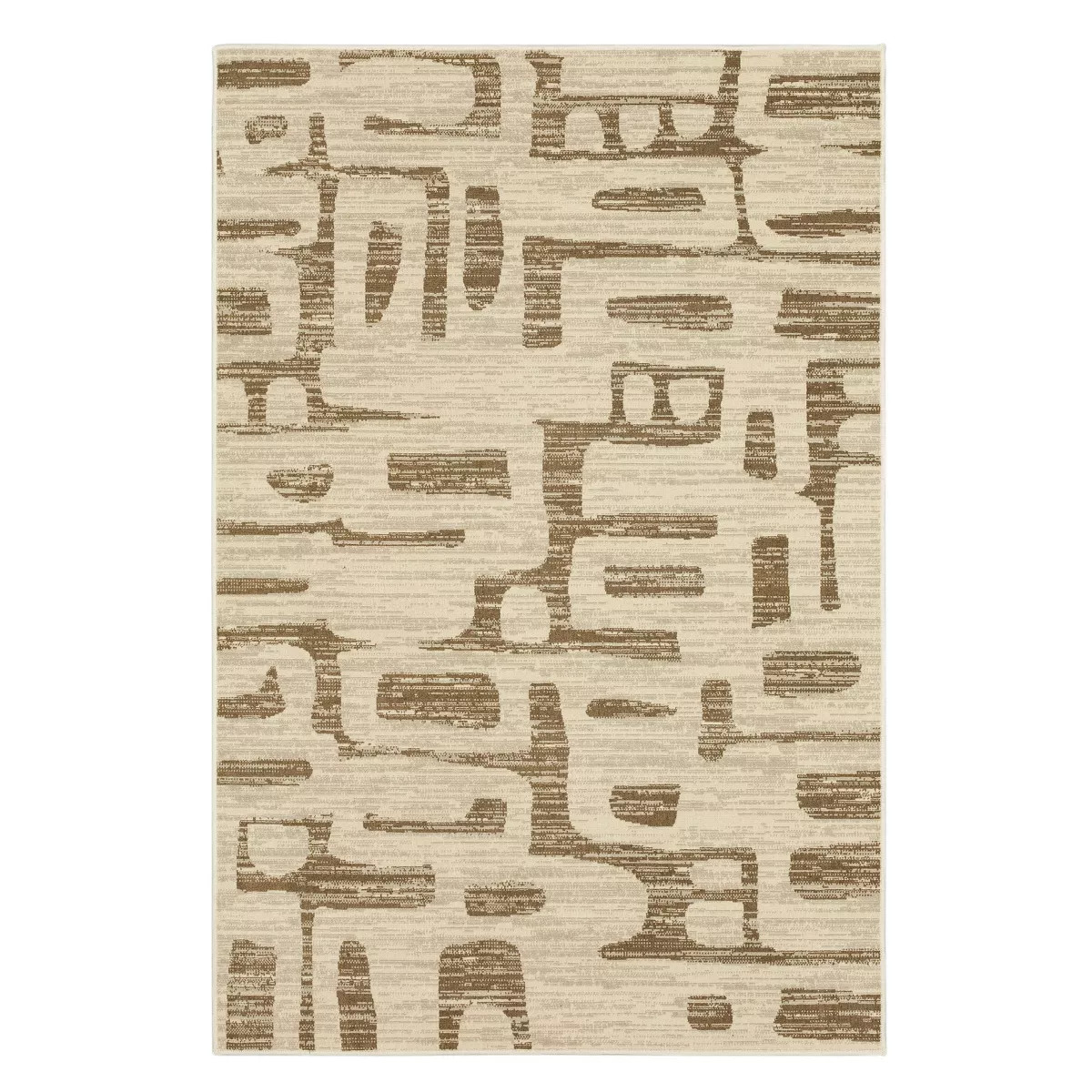 5'x7' Modern Curves Area Rug Tan - Threshold™ | Target