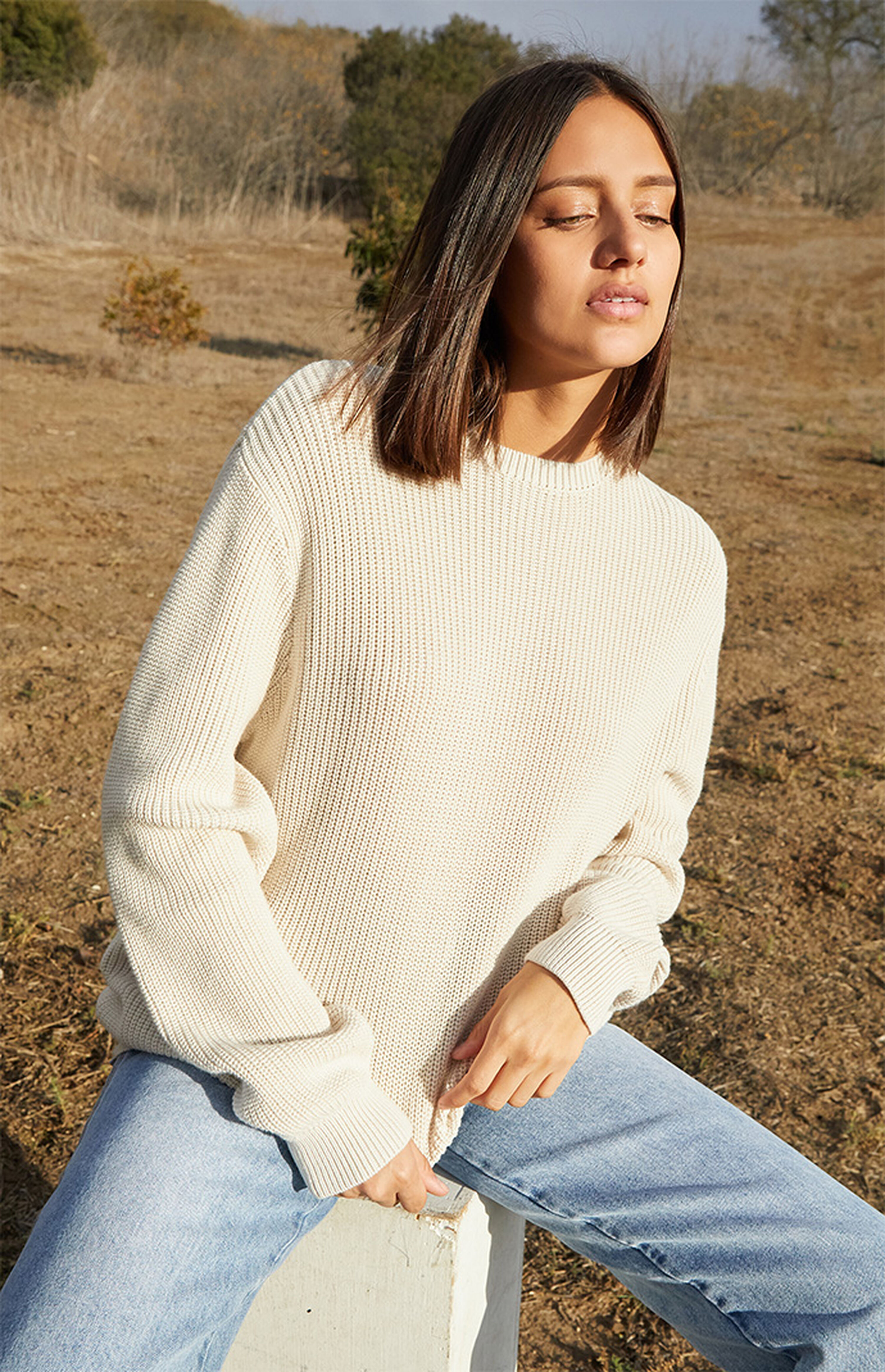 John Galt Cream Brianna Sweater | PacSun | PacSun