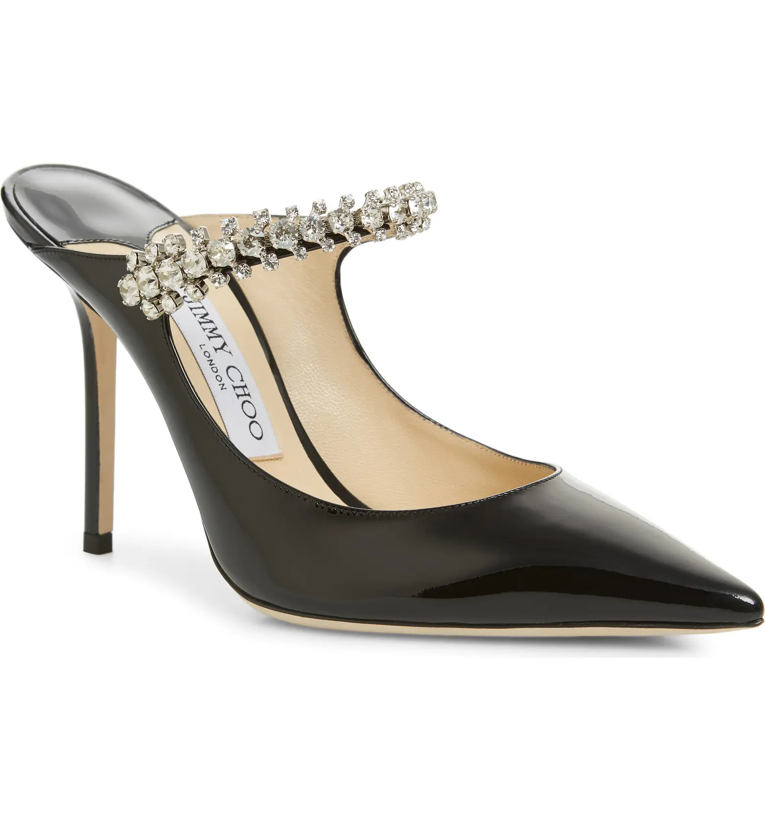 Bing Crystal Embellished Patent Mule | Nordstrom