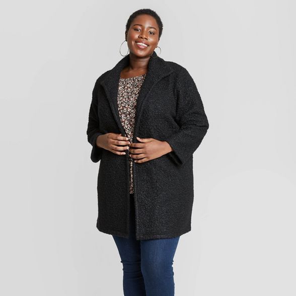 Women's Plus Size Overcoat Cardigan - Ava & Viv™ | Target