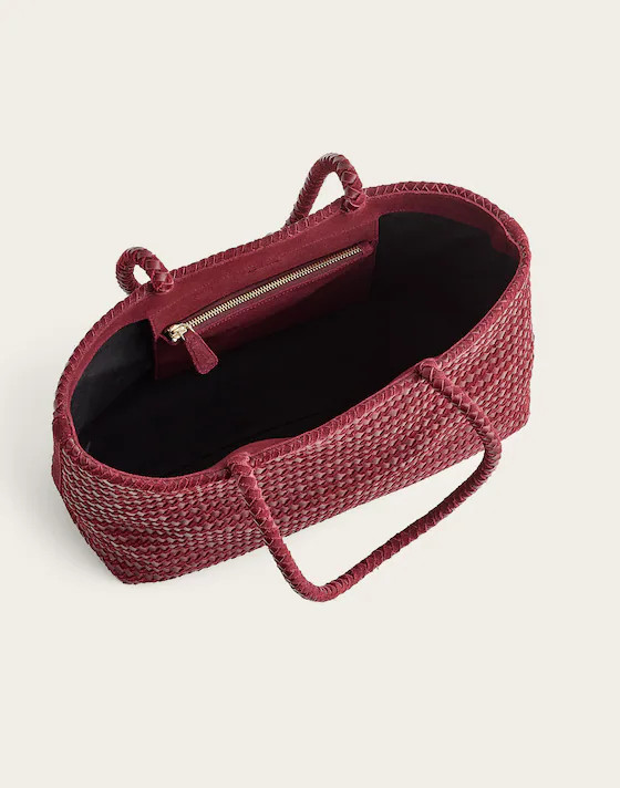 The Signature Woven Tote in Suede & Leather | Madewell