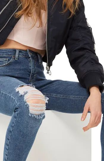 Women's Topshop Jamie Petite Ripped Jeans | Nordstrom