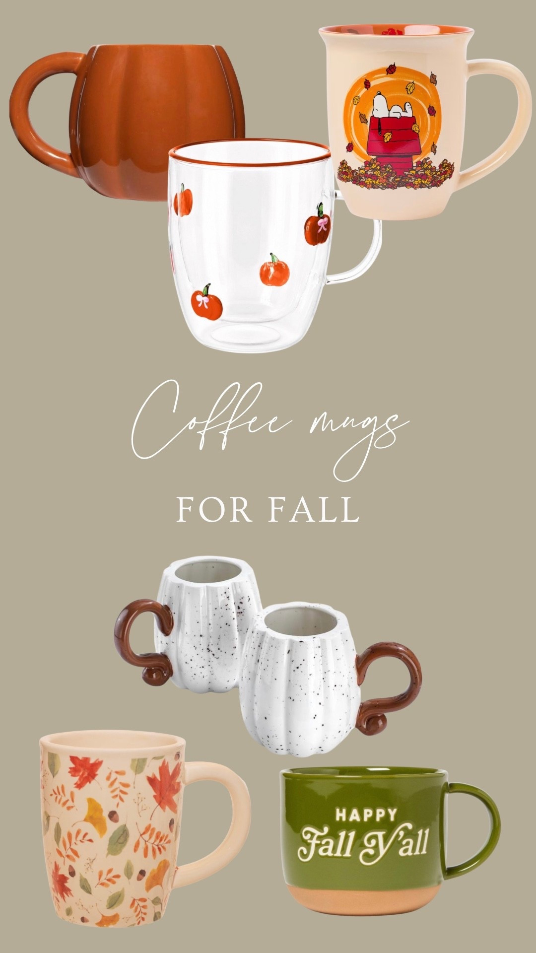 Coffee mugs perfect for all your fall coffee👏🏼🤎☕️

#LTKSeasonal