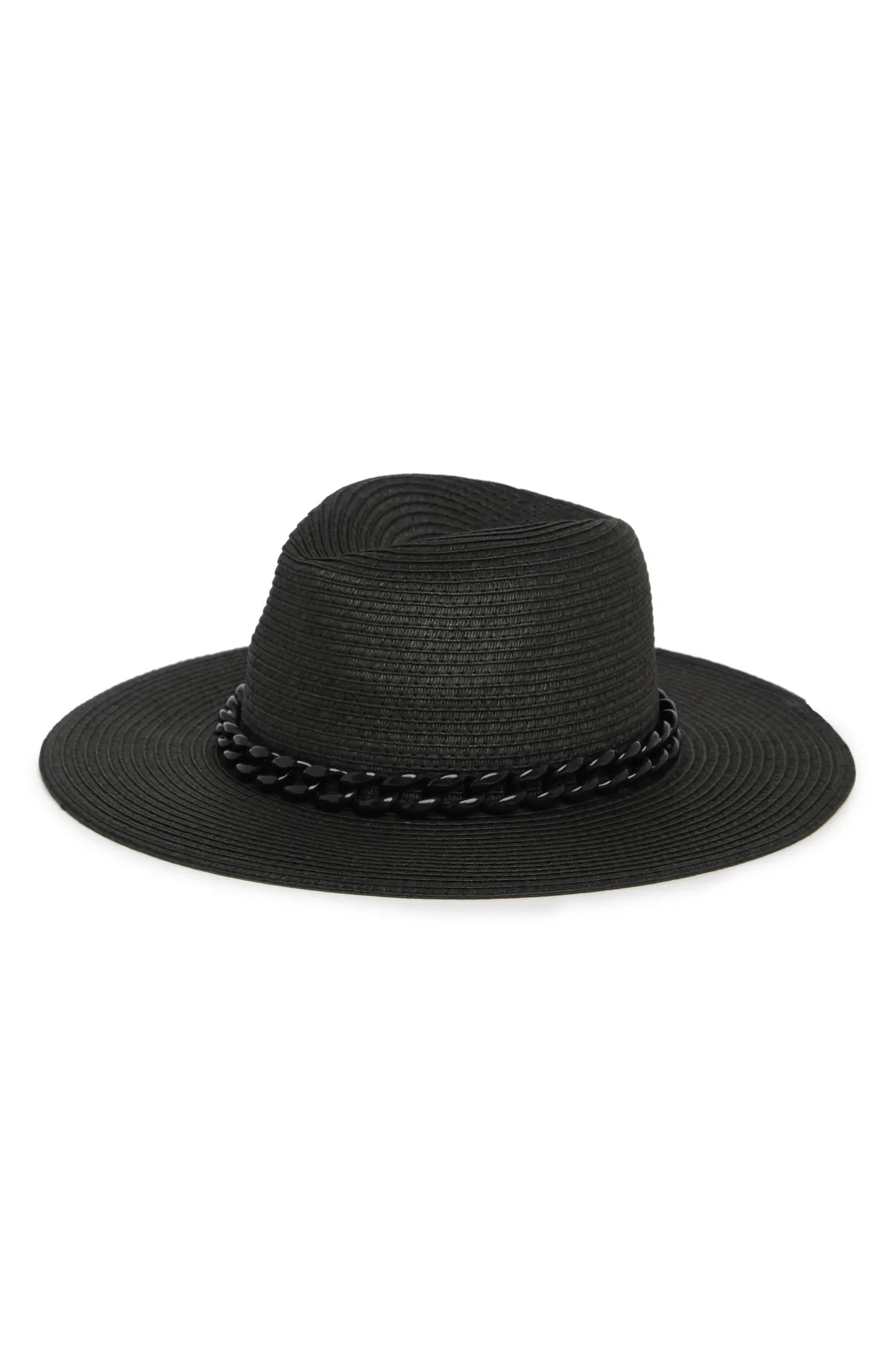 Chunky Chain Straw Panama Hat | Nordstrom Rack