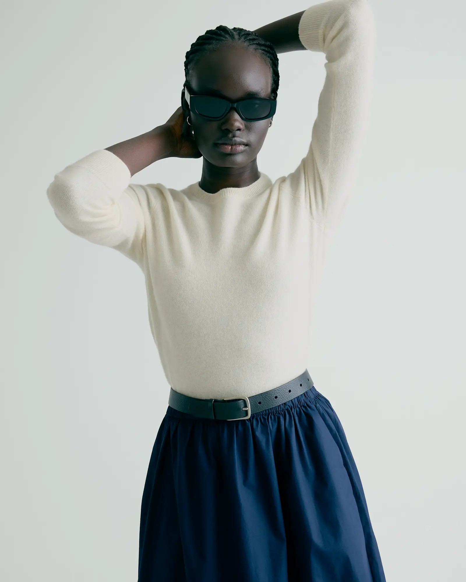 Ivory Mongolian Cashmere Crewneck Sweater | Quince