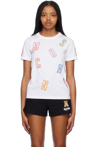 White Lettering T-Shirt | SSENSE