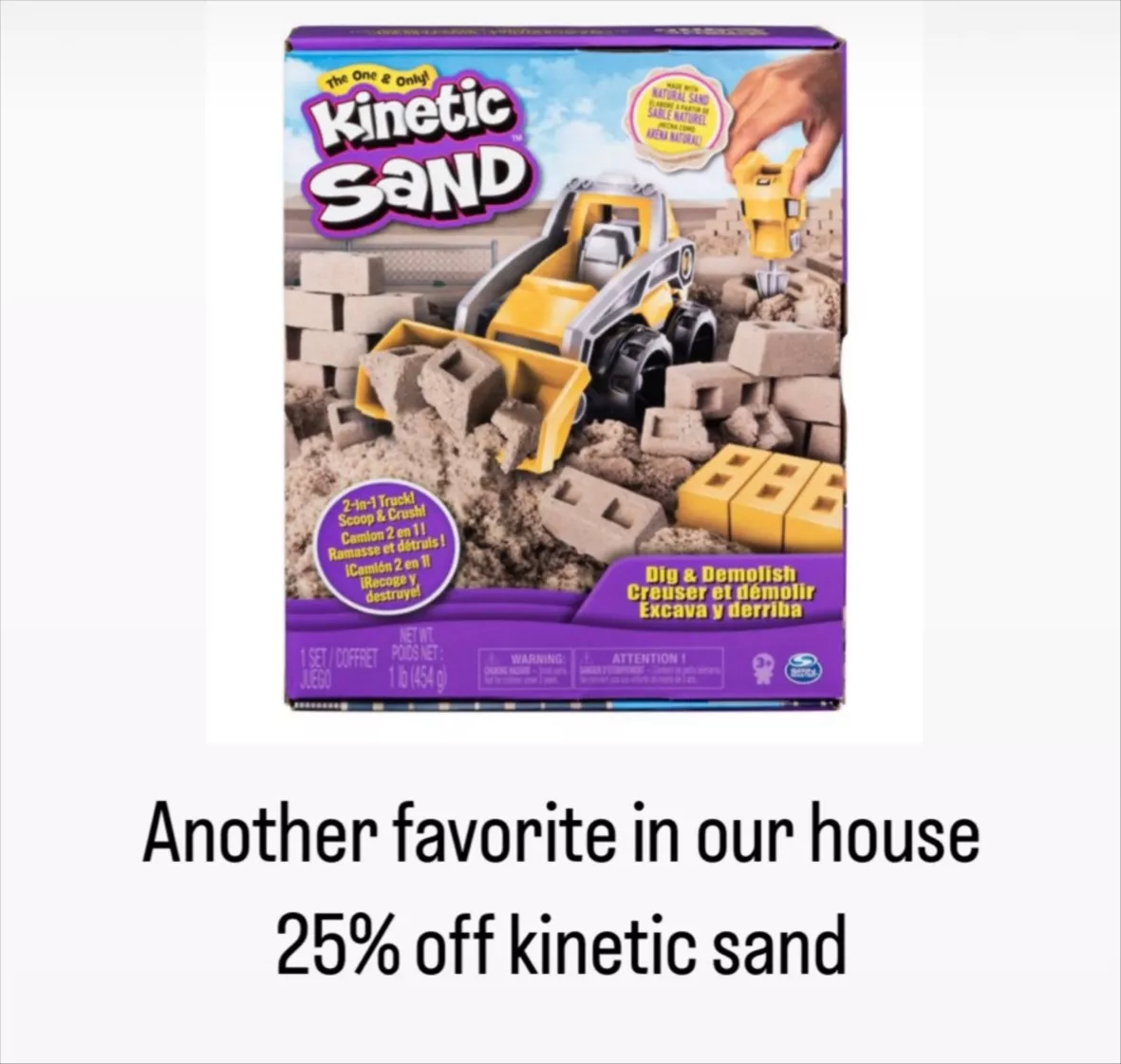 Kinetic Sand, Construction Site Folding Sandbox with Toy Truck and