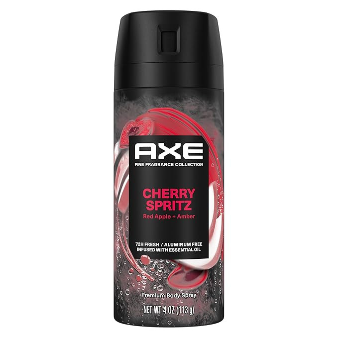 Axe Deodorant Body Spray Cherry Spritz Fine Fragrance Aluminum Free 4.0 oz | Amazon (US)