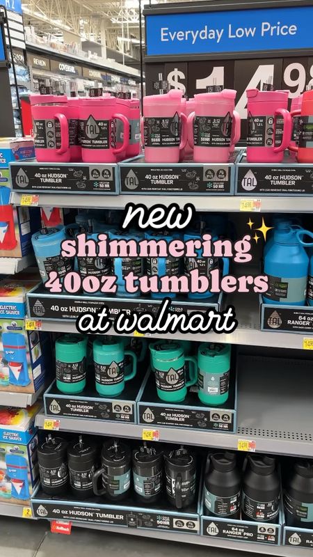 New 40oz iridescent shimmering tumblers at Walmart!! These are so good! The lid is spill resistant when you take the straw out!!!

#walmartfinds #walmart #viralwalmartfinds #walmarttumbler

#LTKfindsunder50 #LTKVideo