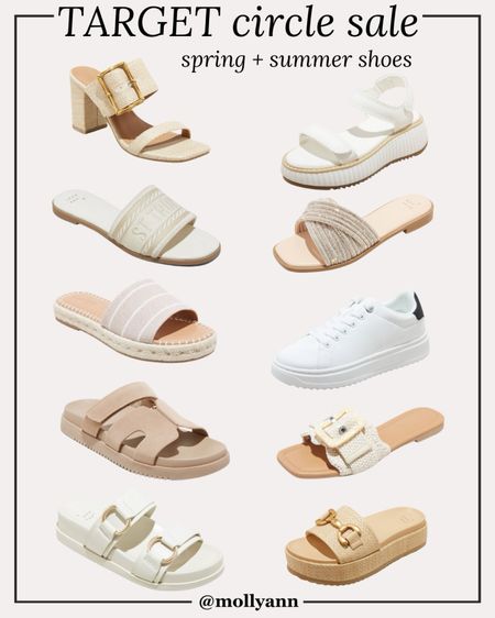 Target circle sale spring and summer shoes 

#LTKshoecrush #LTKsalealert #LTKxTarget